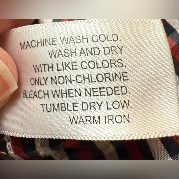 OLD Navy Men's XXL Vtg Holiday Plaid 100% Cotton Button Down Business Shirt - Picture 6 of 11